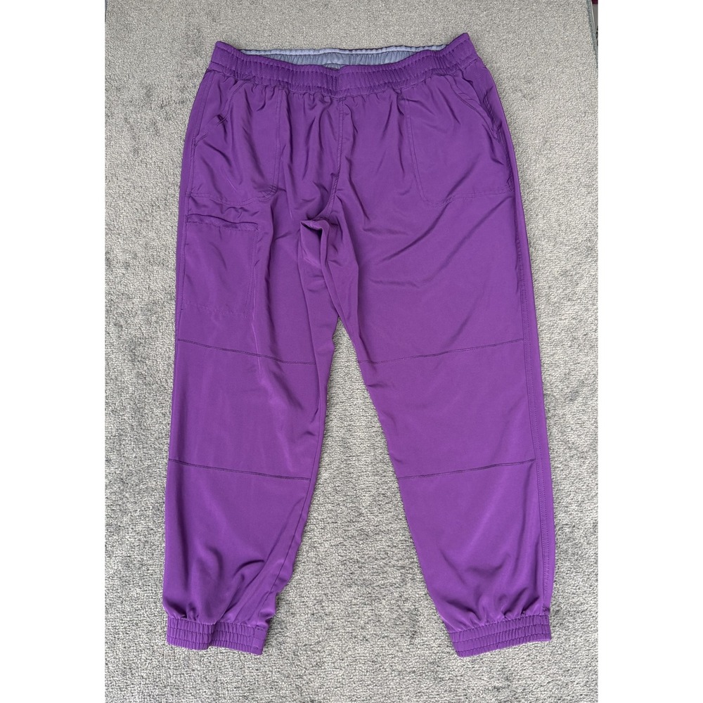 Scrubstar Premium Scrubwear Joggers Purple Eggplant Plus Size 2XL WM04B122A